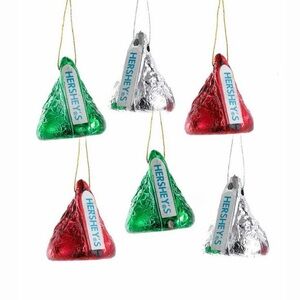 Kurt Adler Miniature Hershey Kisses Ornaments (two sets of 6)